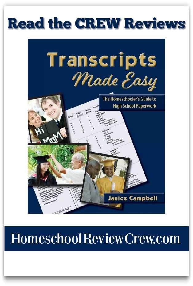 Transcripts Made Easy: The Homeschooler’s Guide to High School Paperwork {Review}