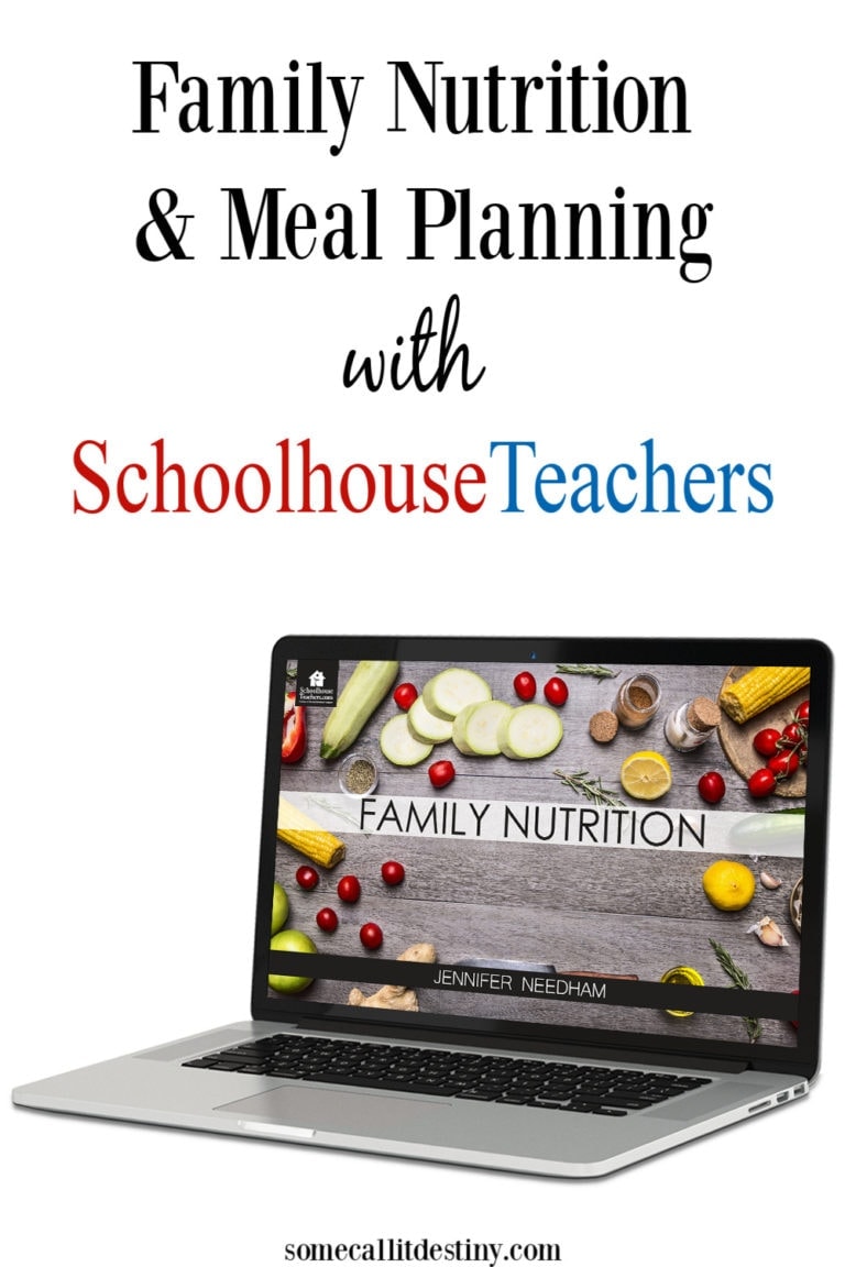 Monthly Meal Planning with SchoolhouseTeachers.com