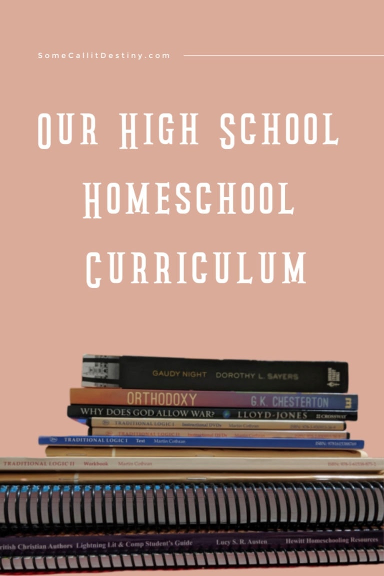 Our High School Homeschool Curriculum Choices (for 9th & 12th)