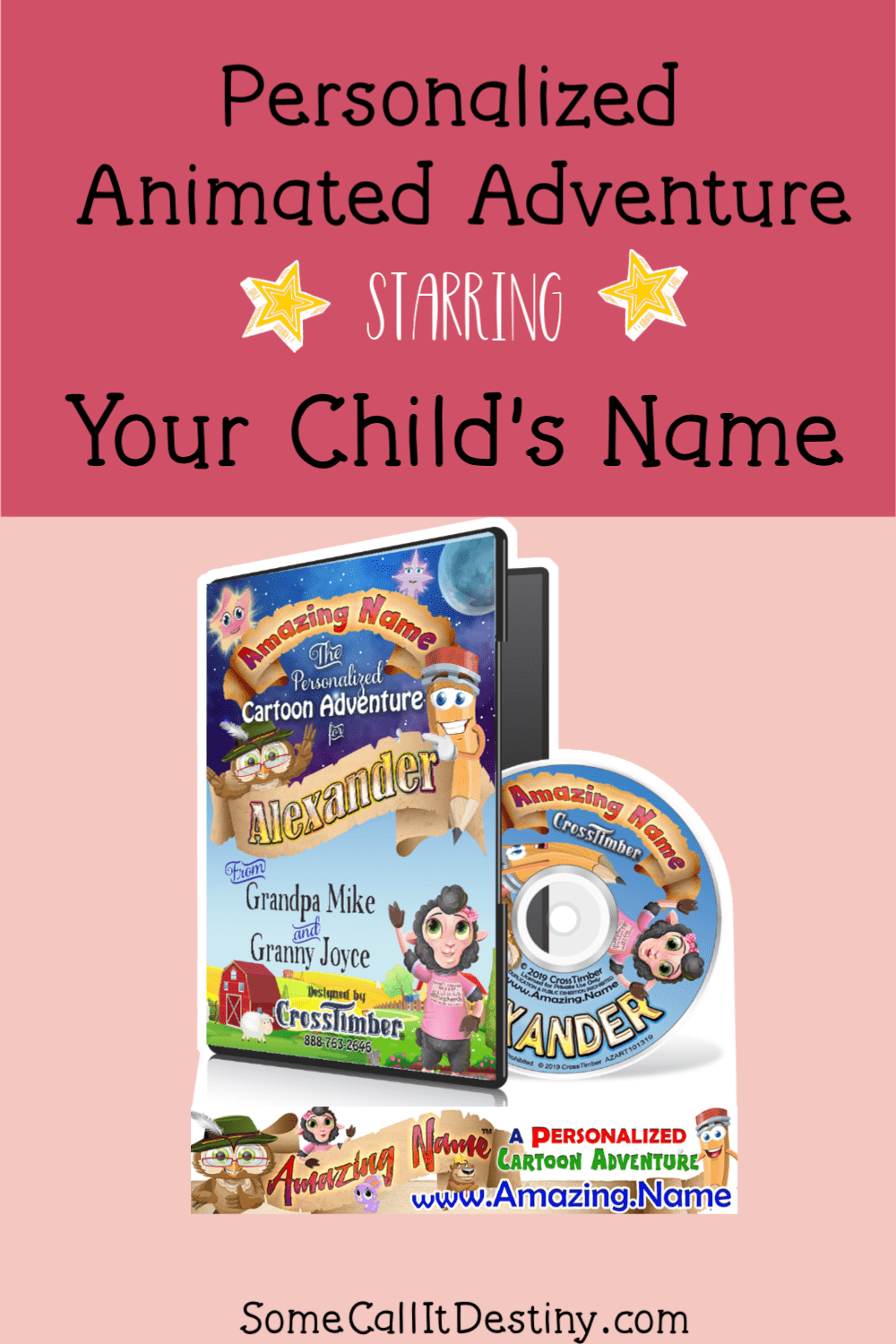 Personalized animated adventure for your child's name