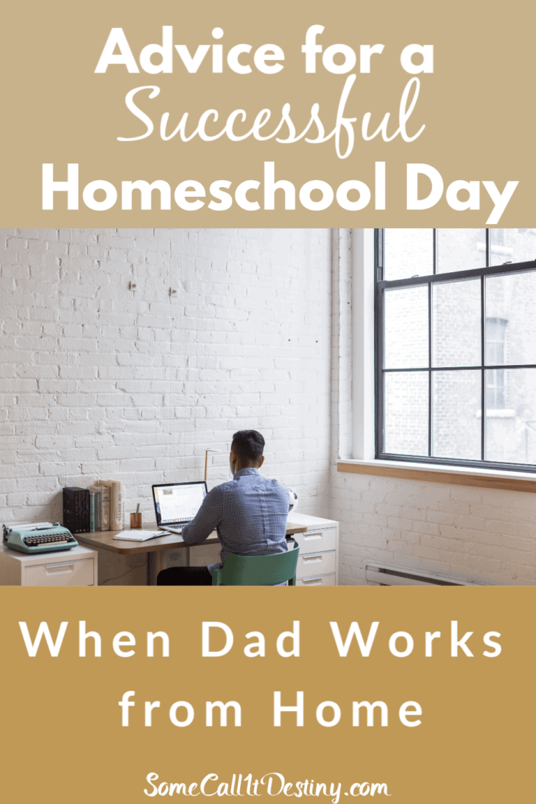 Advice for a Successful Homeschool Day When Dad Works from Home