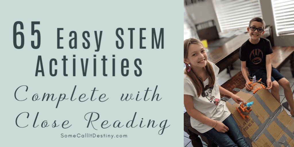 65 easy stem activities complete with close reading.  Tied 2 teaching review