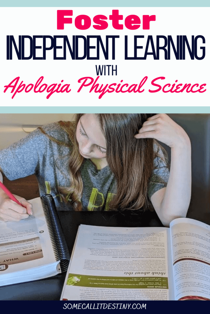 apologia physical science 3rd edition independent learning homeschool middle school review
