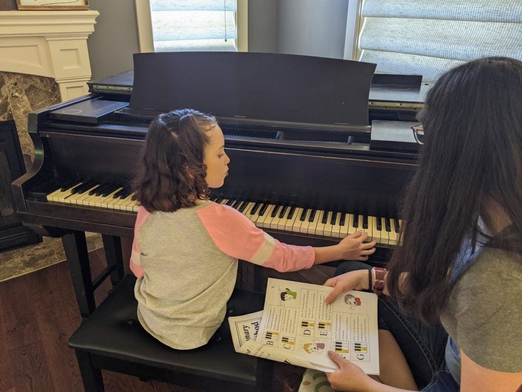 teach piano in your homeschool; no music knowledge needed; self-teaching piano lessons; revolutionary piano method