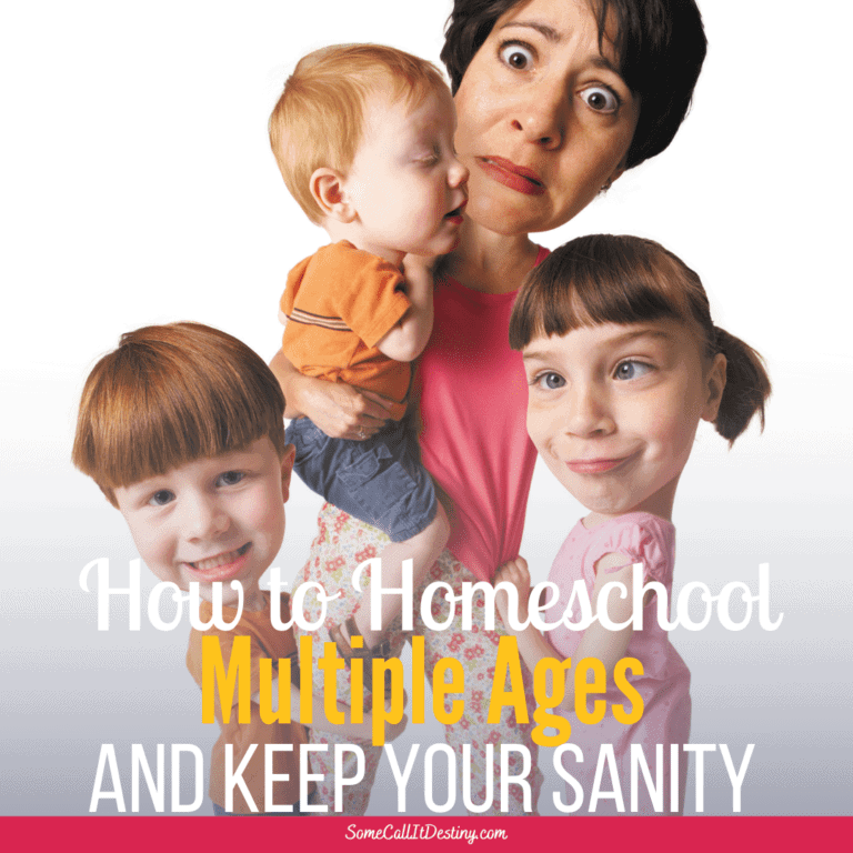 How to Homeschool Multiple Ages and Keep Your Sanity