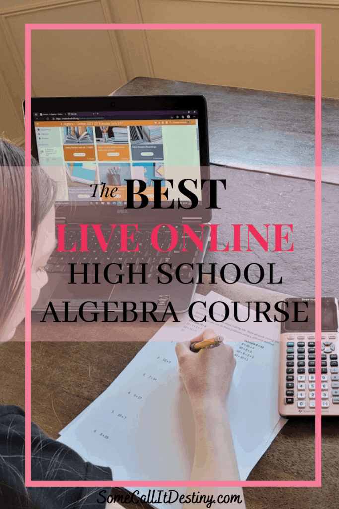 live online Algebra class