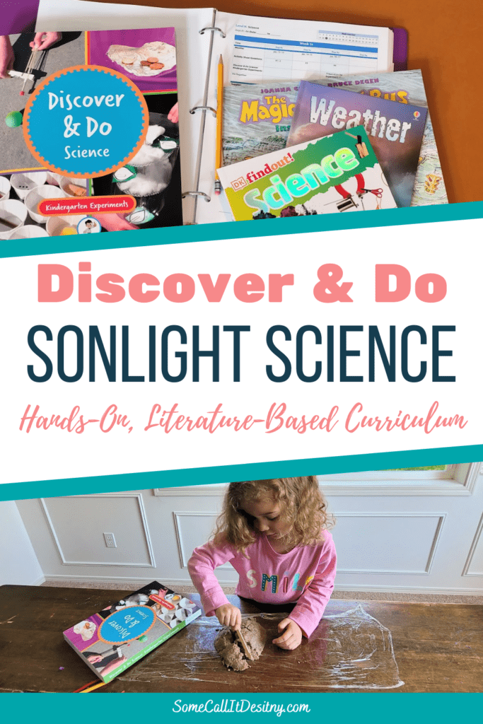Discover and Do Sonlight Science homeschool kindergarten curriculum