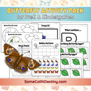 Butterfly activity pack pre-k & kinder