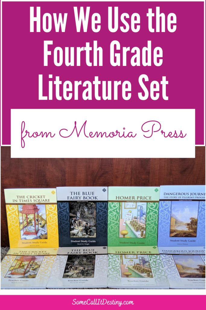 Memoria Press fourth grade literature set