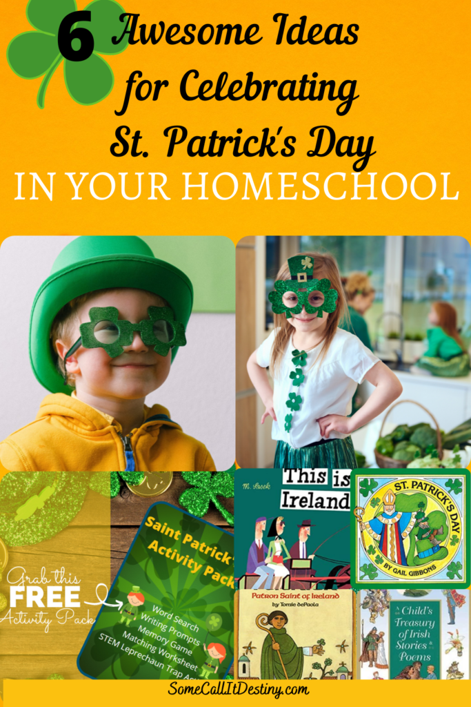 St Patrick's Day Ideas for homeschool
free St. Patrick's day activity pack