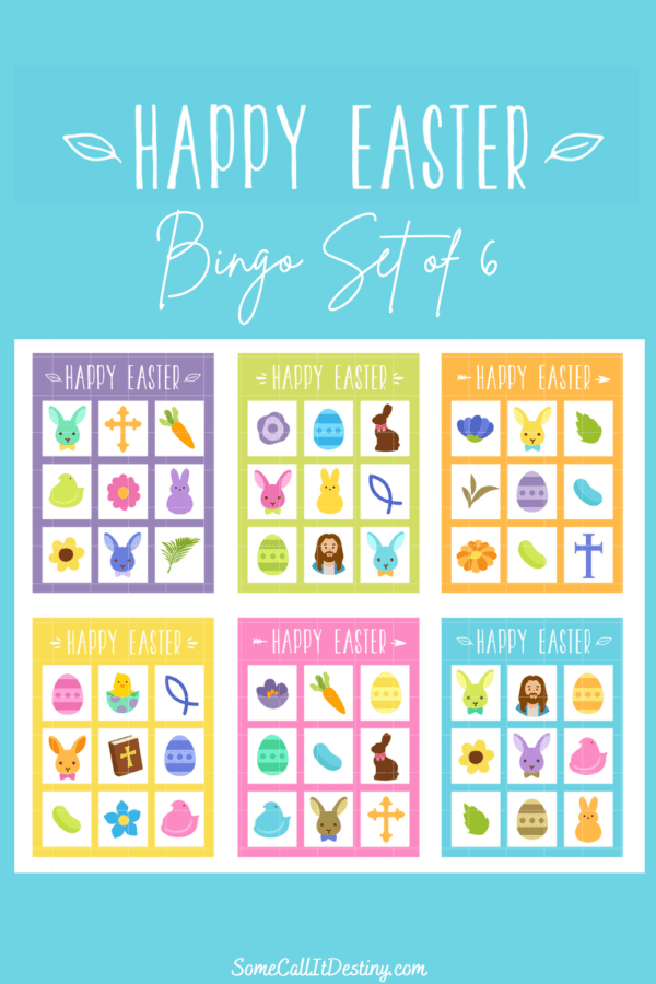 Free Easter Bingo cards