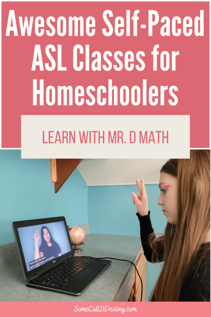 homeschool self-paced ASL class