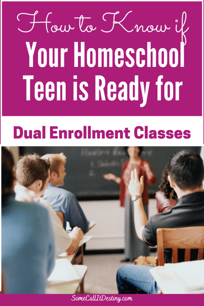 homeschool teen dual enrollment classes