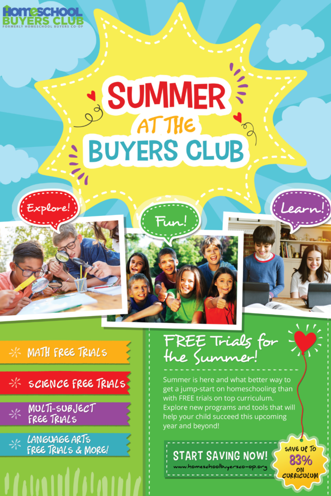 free homeschool summer curriculum from homeschool buyers club