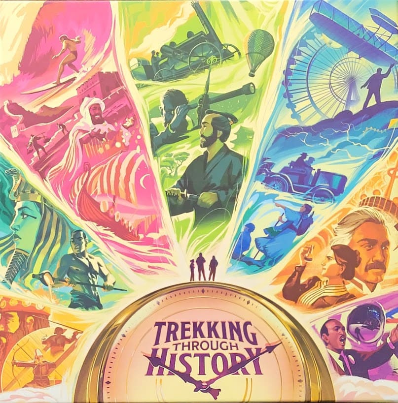trekking through history board game cover image