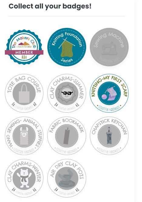 the makers club badges